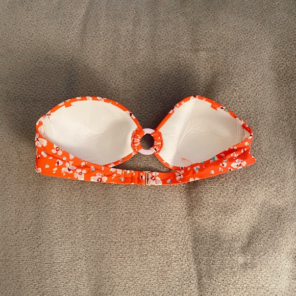 Target red strapless bathing suit top - large - Picture 2 of 3